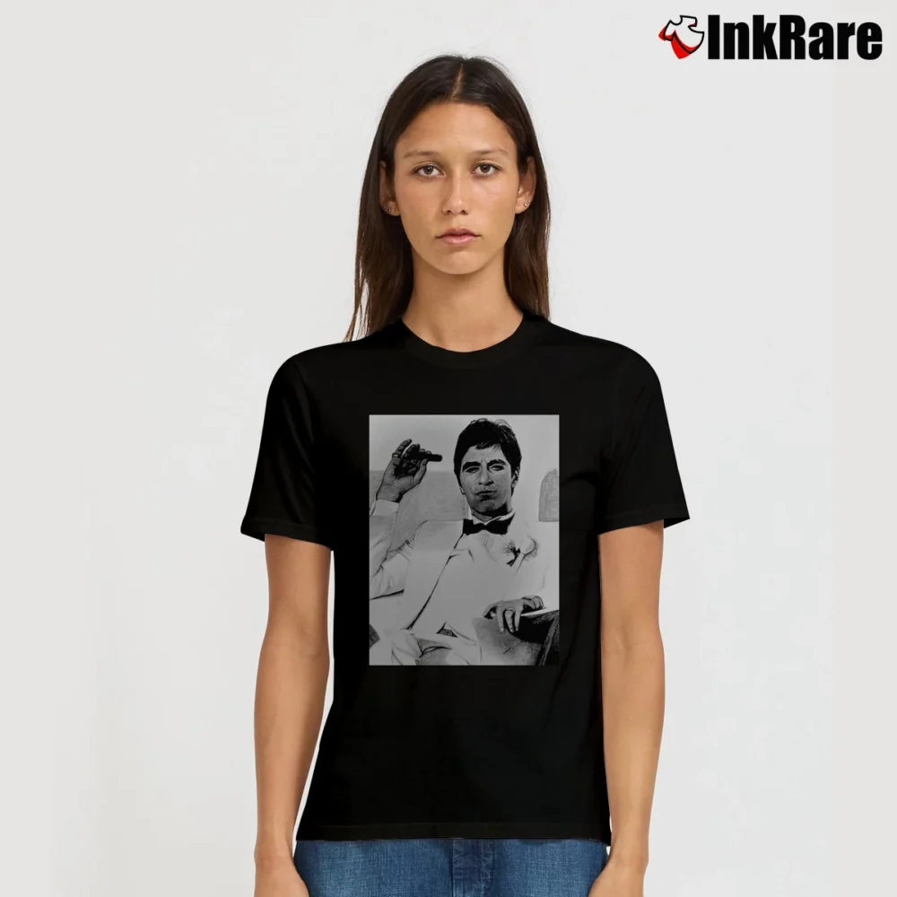 Women’s Scarface Tony Montana Signature T-Shirt in black | Soft, Flattering Fit