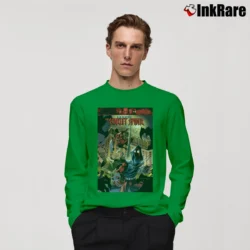 Men’s Scarlet Spider Spiderman Marvel Long-Sleeve Shirt in irish green | Sleek, Lightweight, Year-Round Wear