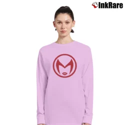 Women’s Scarlet Witch Wanda Maximoff Marvel Endgame Long-Sleeve Top in light pink | Sleek, Versatile, All-Season