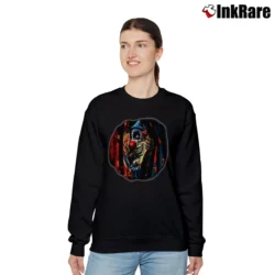 Women’s Scary Circus Clown Evil Horror Relaxed Sweatshirt in black | Soft, Laid-Back Vibe