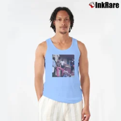 Men’s Scott Hall Friend Of The Shorties Tank Top in light blue | Breathable, Active-Friendly Design