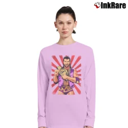 Women’s Scott Hall Razor Ramon Wrestling for WWE Fans Long-Sleeve Top in light pink | Sleek, Versatile, All-Season
