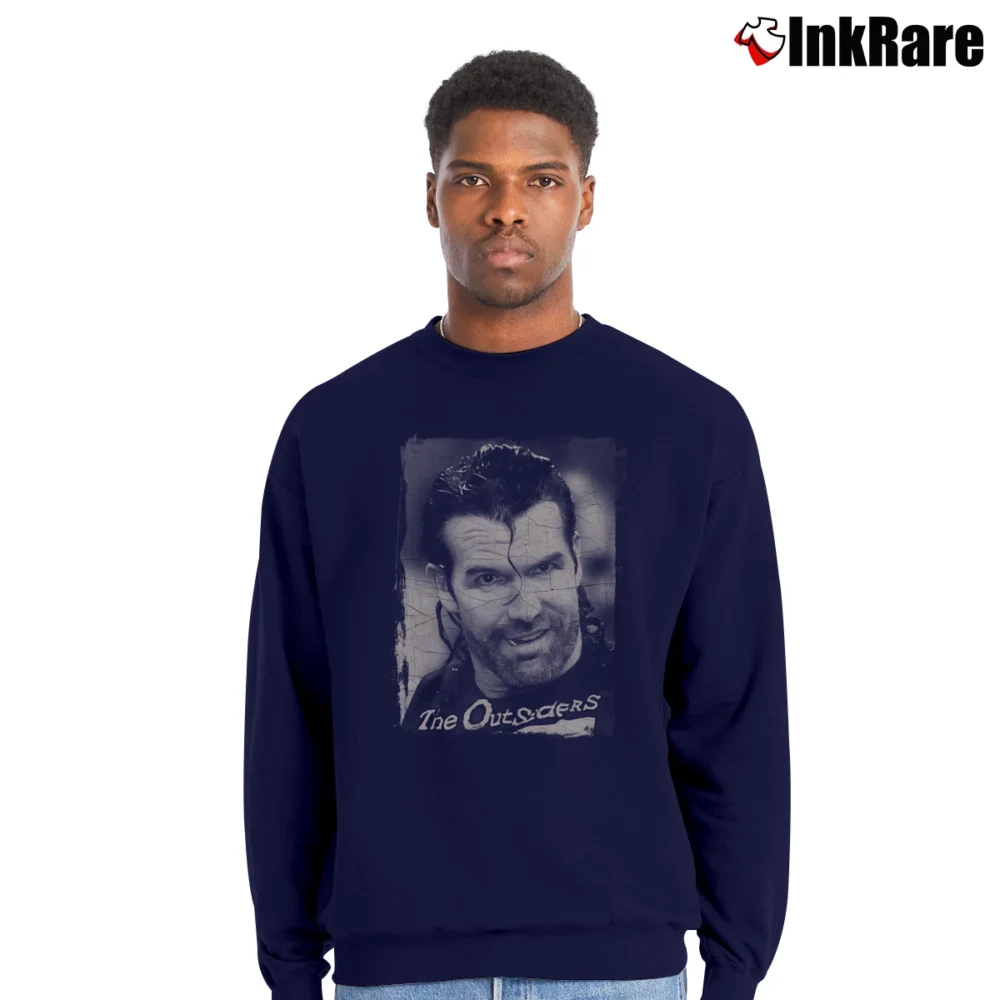 Men’s Scott Hall The Outsiders for Wrestling Fans Crewneck Sweatshirt in navy | Cozy Fabric, Clean Style