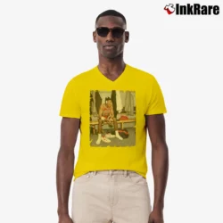 Men’s Scottie Pippen Chicago Bulls Vintage for NBA Fans V-Neck Tee in yellow | Sharp, Breathable, Everyday Staple