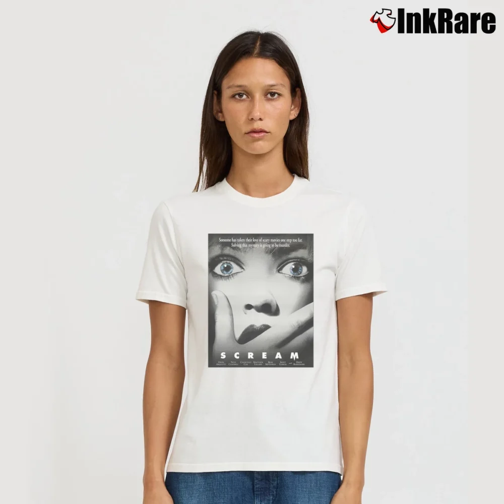 Women’s Scream Horror Movie T-Shirt in white | Soft, Flattering Fit