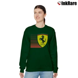 Women’s Scuderia Ferrari Big Shield Racing Relaxed Sweatshirt in forest green | Soft, Laid-Back Vibe