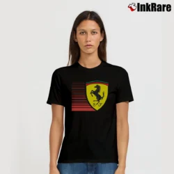 Women’s Scuderia Ferrari Big Shield Racing Signature T-Shirt in black | Soft, Flattering Fit