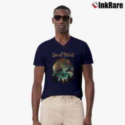 Men’s Sea Of Thieves Merch Pirate V-Neck Tee in navy | Sharp, Breathable, Everyday Staple