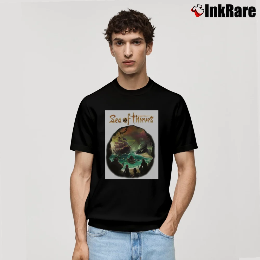 Men’s Sea Of Thieves Merch Classic T-Shirt in black | Soft, Breathable Everyday Wear