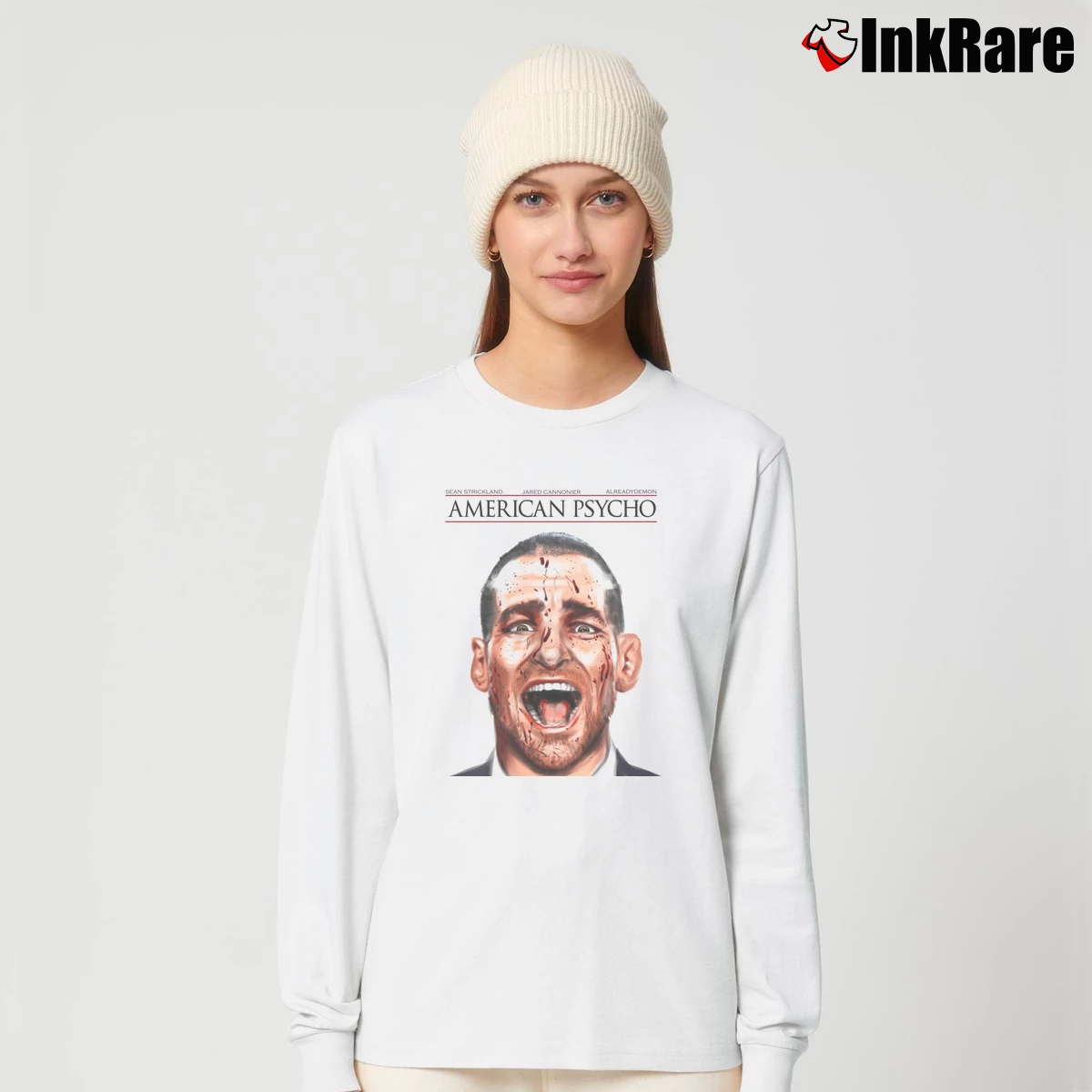 Sean Strickland American Psycho Women’s Long-Sleeve Top in white – Effortless Layer Women’s Sean Strickland American Psycho Long-Sleeve Top in white | Sleek, Versatile, All-Season