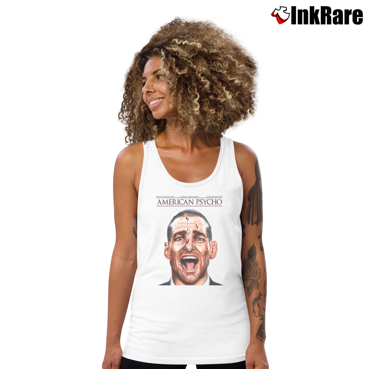 Sean Strickland American Psycho Women’s Essential Tank in white – Summer Ready Women’s Sean Strickland American Psycho Tank Top in white | Lightweight, Movement-Friendly