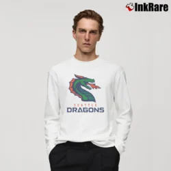 Men’s Seattle Dragons Xfl Football League Vintage Long-Sleeve Shirt in white | Sleek, Lightweight, Year-Round Wear