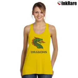 Women’s Seattle Dragons Xfl Football League Vintage Tank Top in yellow | Lightweight, Movement-Friendly