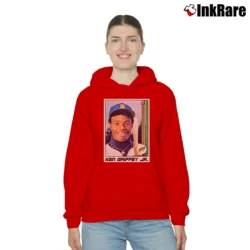 Women’s Seattle Mariners Ken Griffey Jr Rookie Card Cozy Hoodie in red | Warm, Structured, Stylish