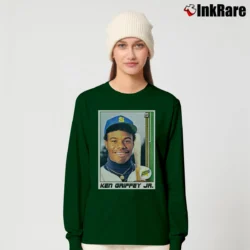 Women’s Seattle Mariners Ken Griffey Jr Rookie Card Long-Sleeve Top in forest green | Sleek, Versatile, All-Season