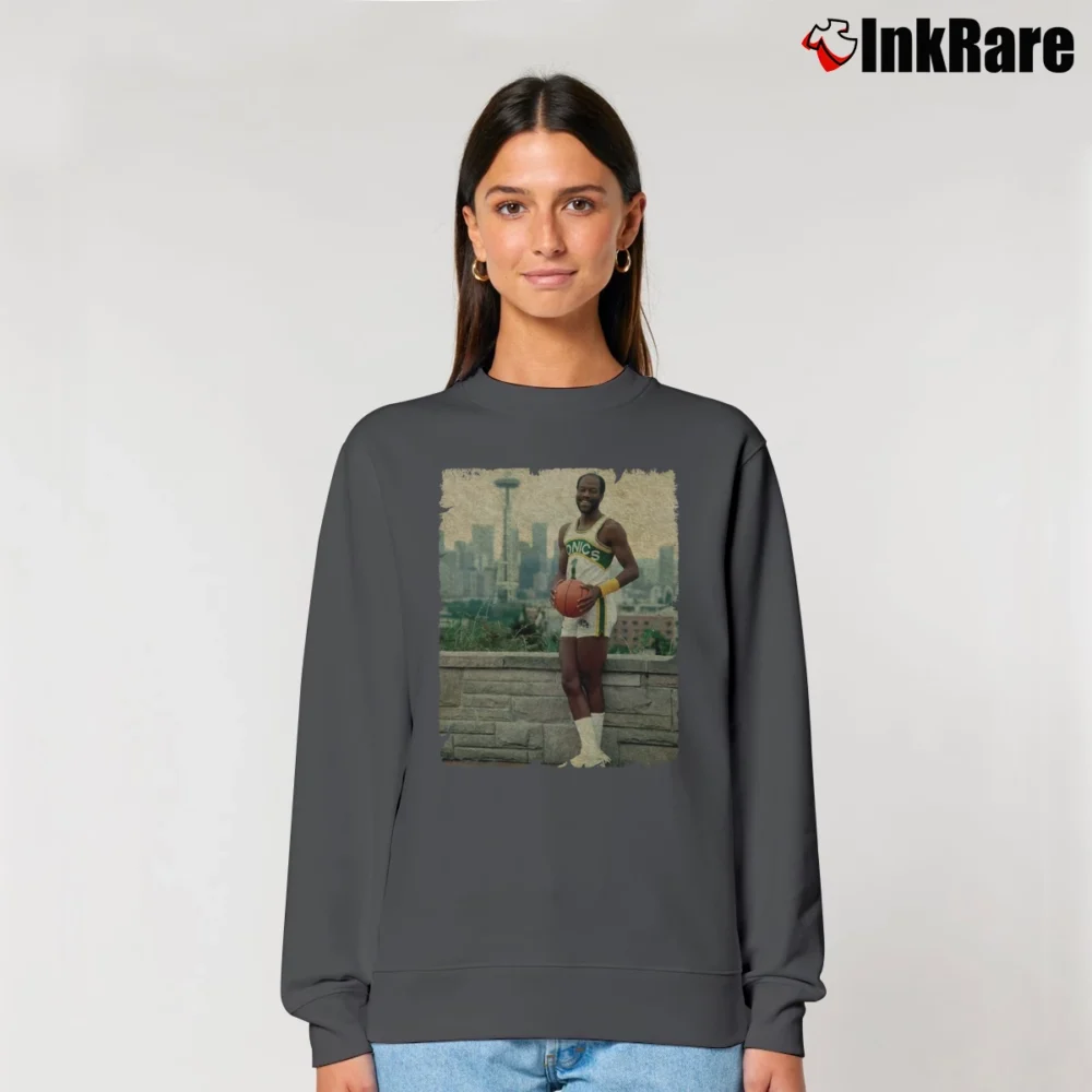 Women’s seattle supersonics gus williams for NBA Legends Fans Relaxed Sweatshirt in charcoal | Soft, Laid-Back Vibe