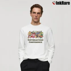 Men’s SEC Mascot Style College Long-Sleeve Shirt in white | Sleek, Lightweight, Year-Round Wear
