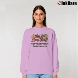 Women’s SEC Mascot Style College Relaxed Sweatshirt in light pink | Soft, Laid-Back Vibe