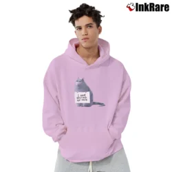 Men’s Secret Life Of Pets Chloe Resting Cat Face Pullover Hoodie in light pink | Cozy, Durable, Modern Fit