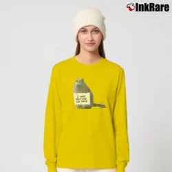 Women’s Secret Life Of Pets Chloe Resting Cat Face Long-Sleeve Top in yellow | Sleek, Versatile, All-Season