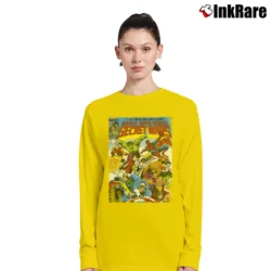 Women’s Secret Wars Issue One Black Marvel Comics Long-Sleeve Top in yellow | Sleek, Versatile, All-Season