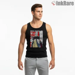 Seiko Ayase Spirit Hunter Attitude Anime Shirt on black tank top for men graphic tee