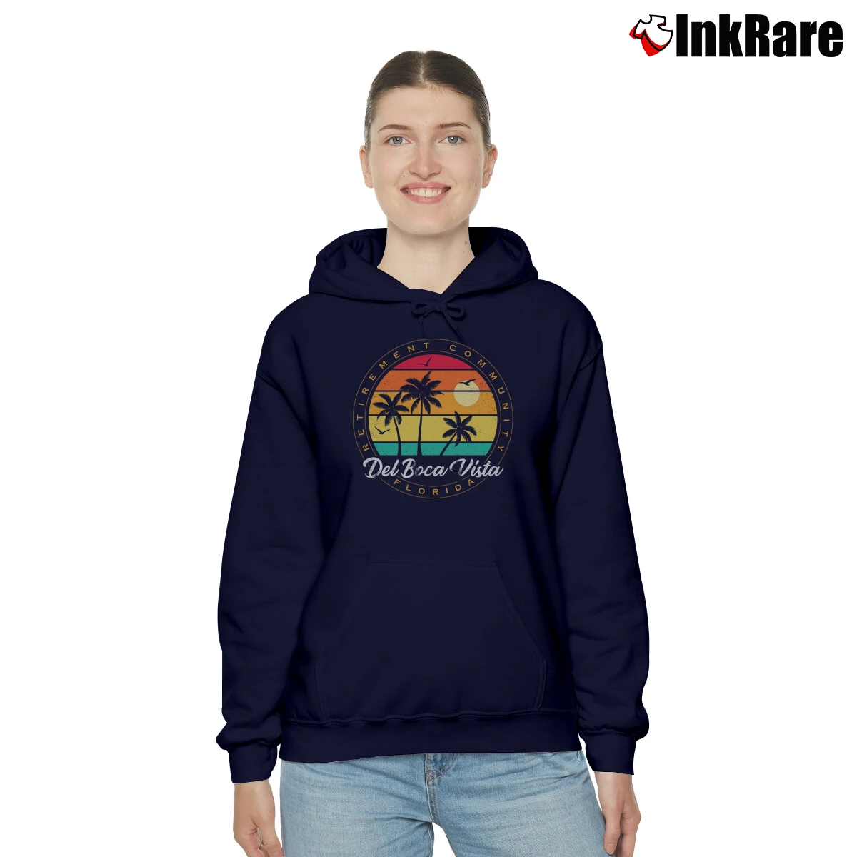 Women’s Seinfeld Del Boca Vista Cozy Hoodie in navy | Warm, Structured, Stylish