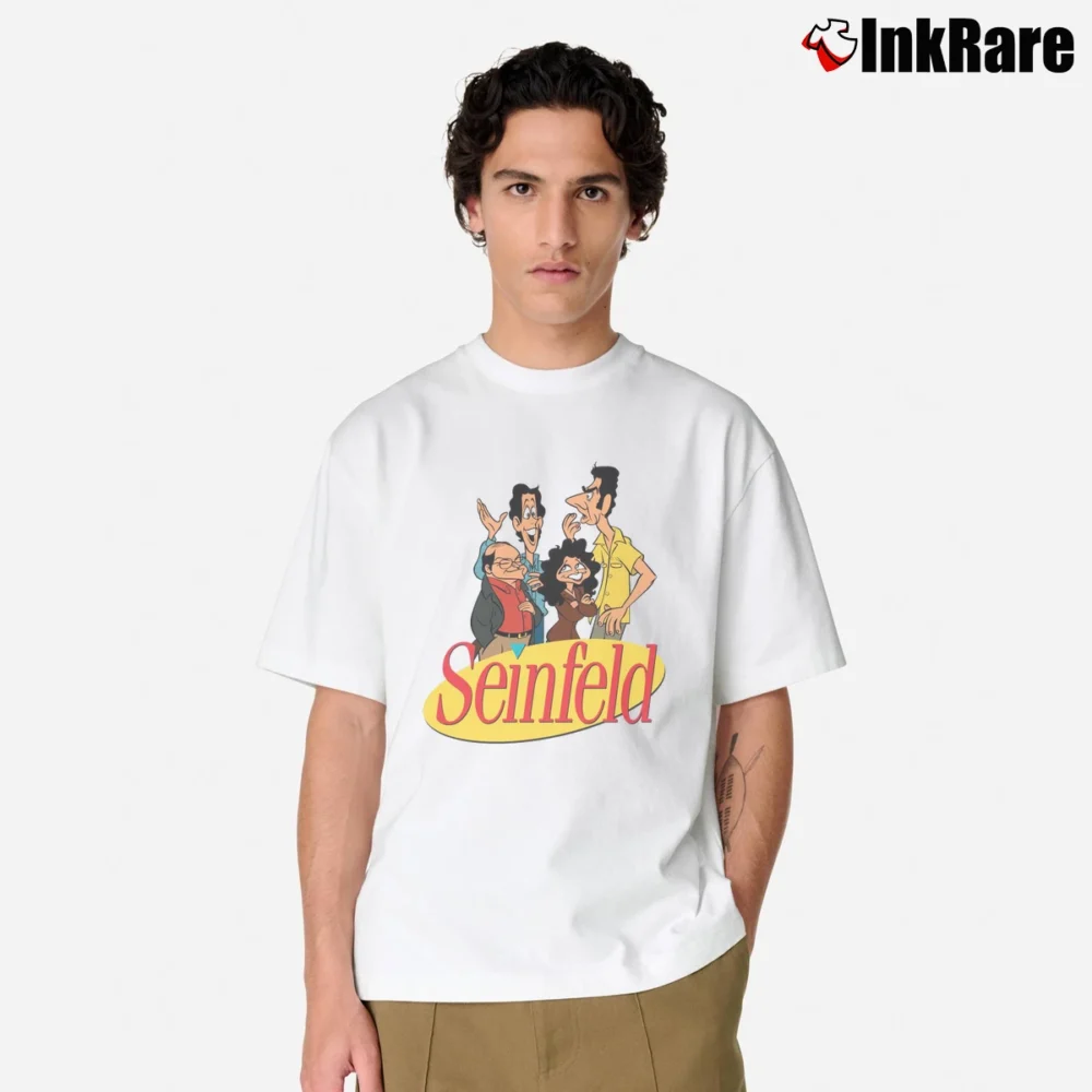 Men’s Seinfeld Friends Classic T-Shirt in white | Soft, Breathable Everyday Wear