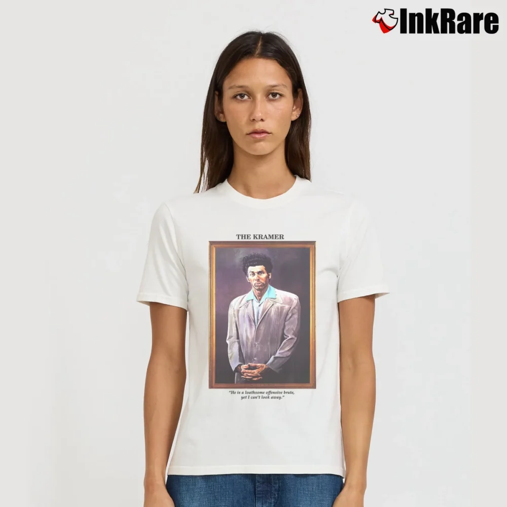Women’s Seinfeld Kramer Painting Signature T-Shirt in white | Soft, Flattering Fit