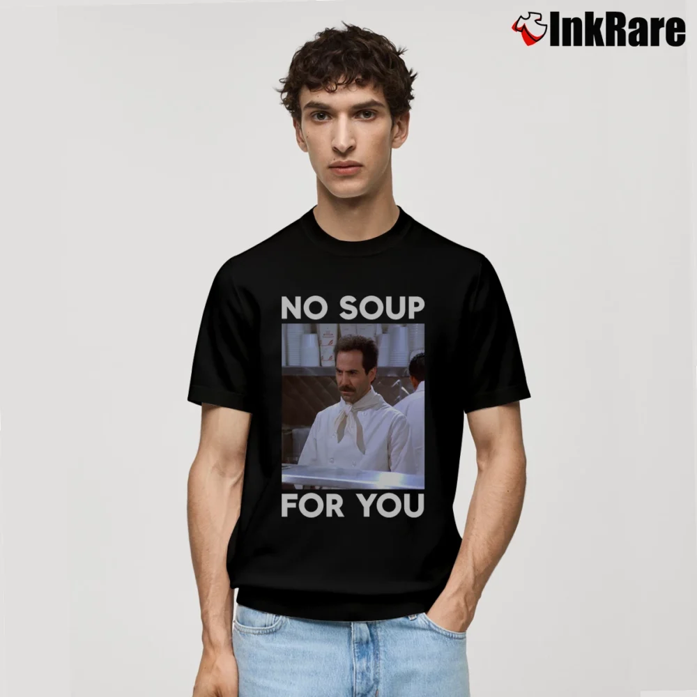 Men’s Seinfeld No Soup For You Classic T-Shirt in black | Soft, Breathable Everyday Wear