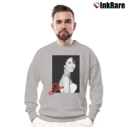Men’s Selena Latin Artist Crewneck Sweatshirt in sport grey | Cozy Fabric, Clean Style