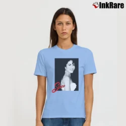 Women’s Selena Latin Artist Signature T-Shirt in light blue | Soft, Flattering Fit