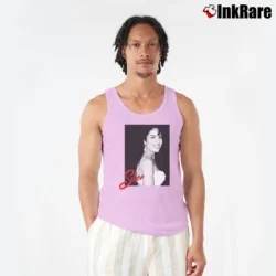 Men’s Selena Latin Artist Tank Top in light pink | Breathable, Active-Friendly Design