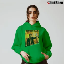 Women’s Senses Fail Let It Enfold You Band Cozy Hoodie in irish green | Warm, Structured, Stylish