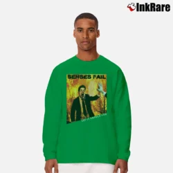 Men’s Senses Fail Let It Enfold You Band Long-Sleeve Shirt in irish green | Sleek, Lightweight, Year-Round Wear