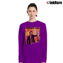 Women’s Senses Fail Let It Enfold You Band Long-Sleeve Top in purple | Sleek, Versatile, All-Season