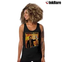 Women’s Senses Fail Let It Enfold You Band Tank Top in black | Lightweight, Movement-Friendly