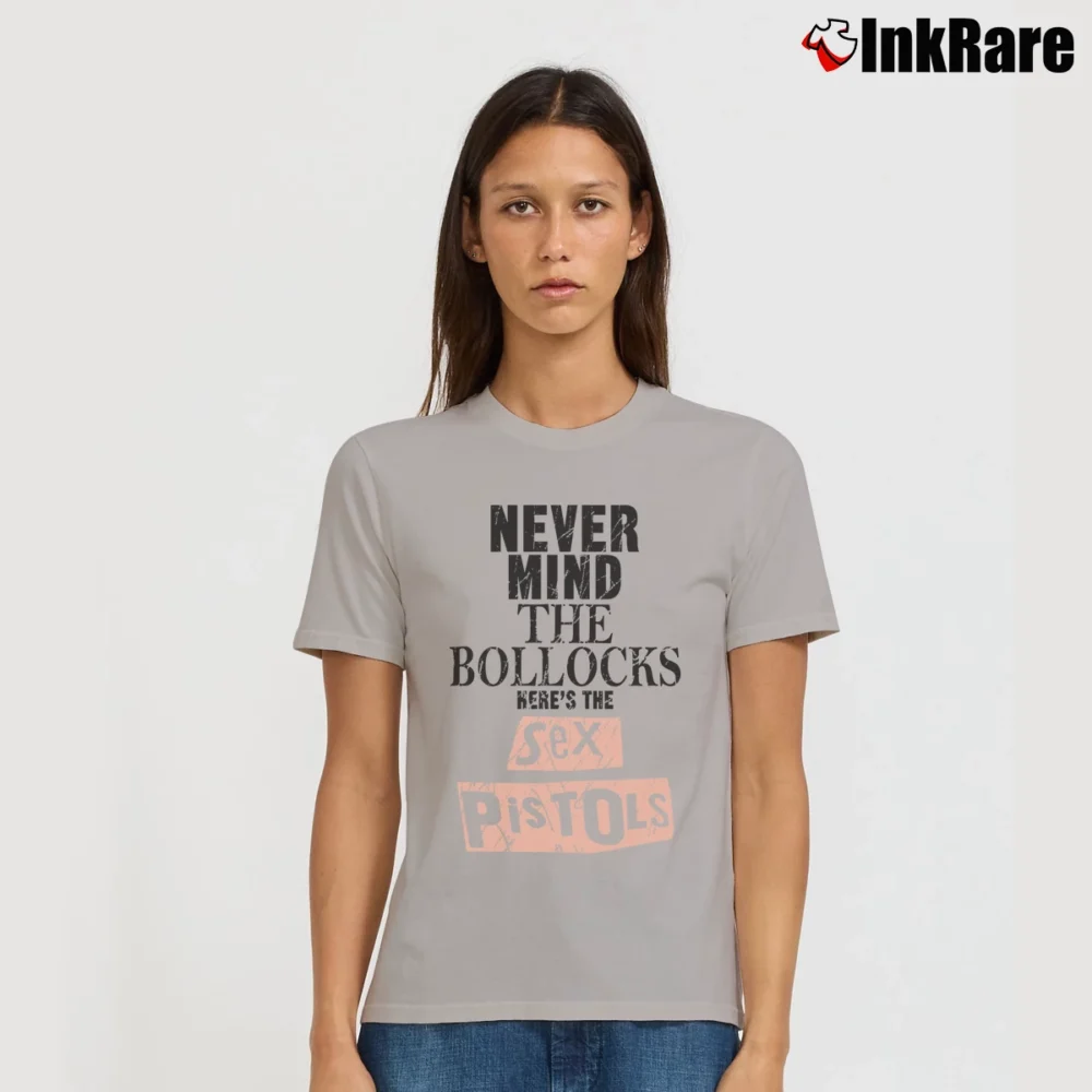 Women’s Sex Pistols Never Mind The Bullock Signature T-Shirt in sport grey | Soft, Flattering Fit