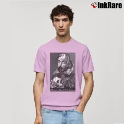 Men’s Shakespeare Zombie Kawaii Graphic Classic T-Shirt in light pink | Soft, Breathable Everyday Wear