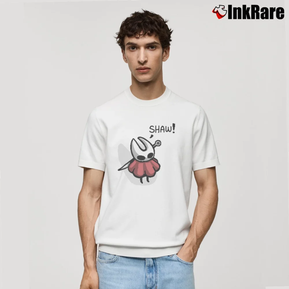 Men’s Shaw Hollow Knight Hornet Classic T-Shirt in white | Soft, Breathable Everyday Wear