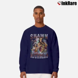 Men’s Shawn Michaels Heartbreak Kid Vintage Bootleg Long-Sleeve Shirt in navy | Sleek, Lightweight, Year-Round Wear