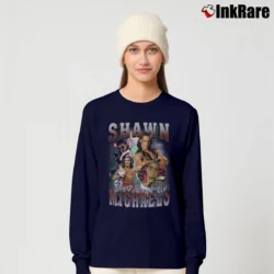 Women’s Shawn Michaels Heartbreak Kid Vintage Bootleg Long-Sleeve Top in navy | Sleek, Versatile, All-Season