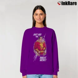Women’s Shazam Classic Relaxed Sweatshirt in purple | Soft, Laid-Back Vibe