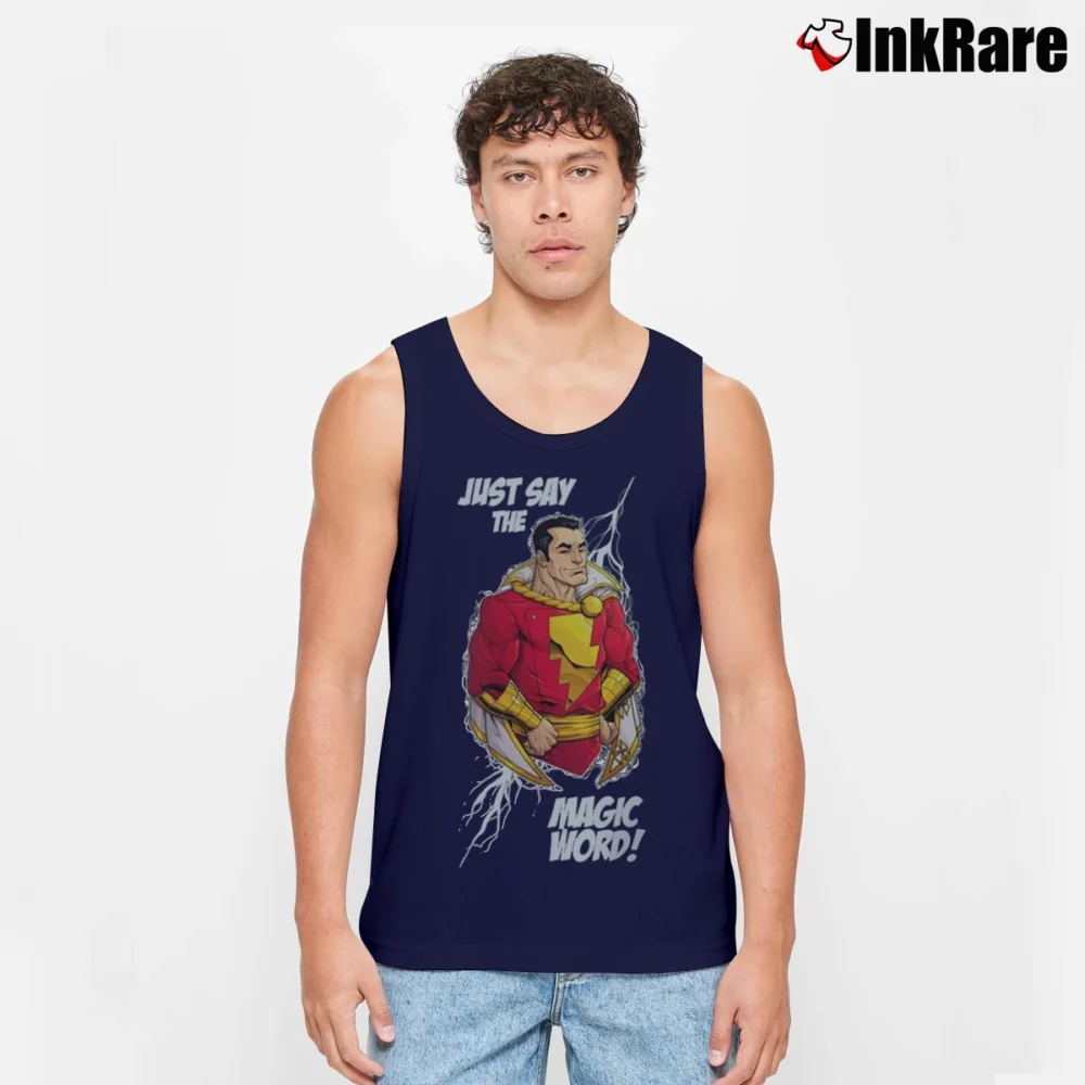 Men’s Shazam Classic Tank Top in navy | Breathable, Active-Friendly Design