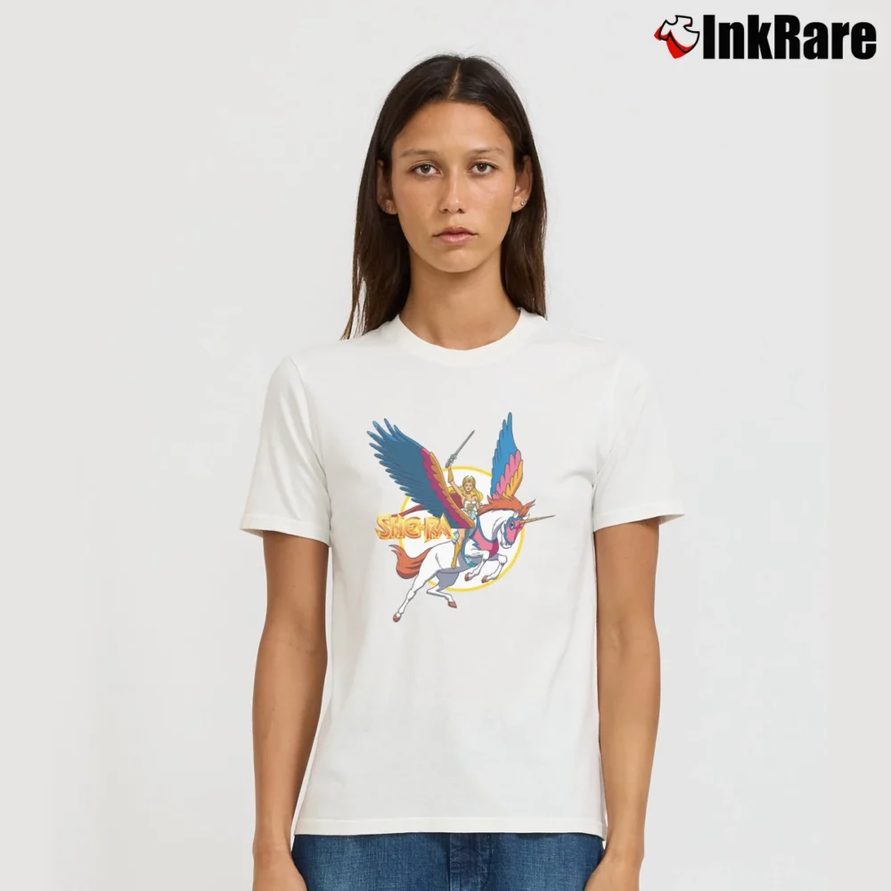Women’s She - ra Princess Of Power She - ra And Swift Wind Signature T-Shirt in white | Soft, Flattering Fit