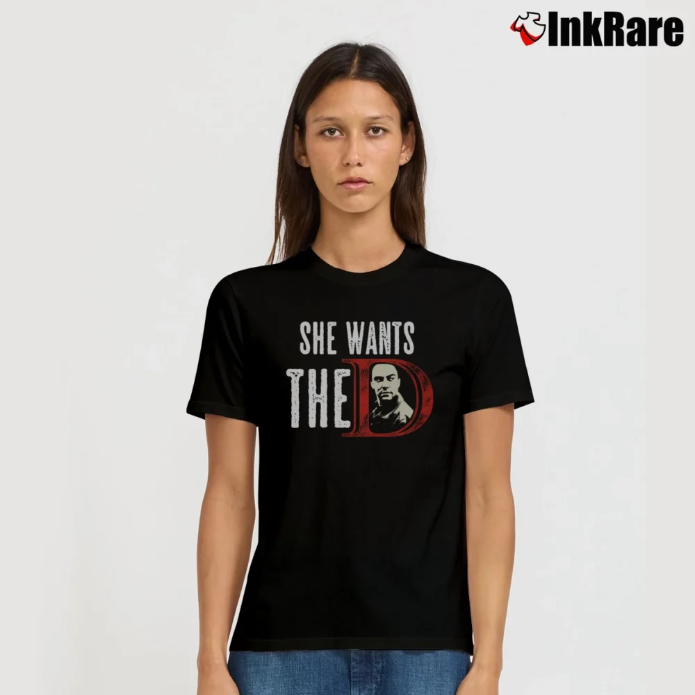 Women’s She Wants The D Dave Matthews T-Shirt in black | Soft, Flattering Fit