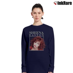 Women’s sheena easton 80s retro pop icon vintage Long-Sleeve Top in navy | Sleek, Versatile, All-Season