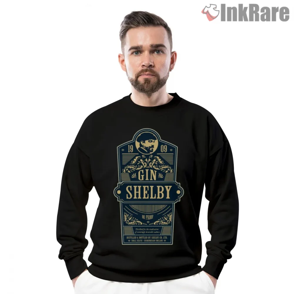 Shelby Gin Vintage Label Graphic Shirt on graphic shirt for men graphic tee