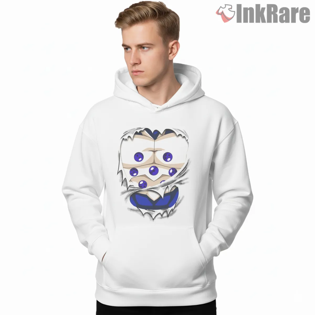 Shenron Dragon Chest Emblem Dragon Ball Gt Shirt on white hoodie for men graphic tee