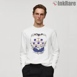 Shenron Dragon Chest Emblem Dragon Ball Gt Shirt on white long sleeve shirt for men graphic tee